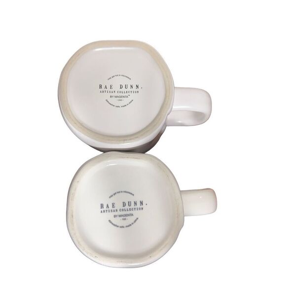 Rae Dunn Artesian Collection Coffee Mug Set of Two "You are Enough" & "Comfort" - Picture 5 of 6